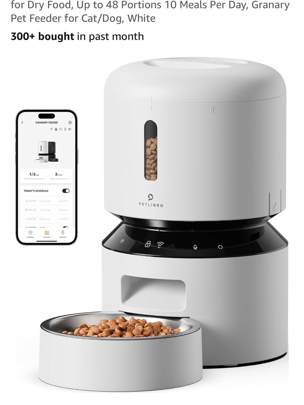 Petlibro Smart Automatic Cat/Dog Feeder